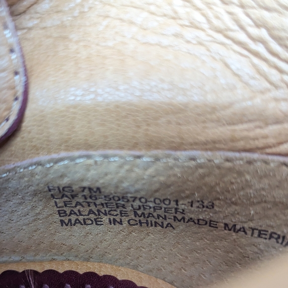 Latigo Purple Leather Lace Up Booties - Picture 7 of 8